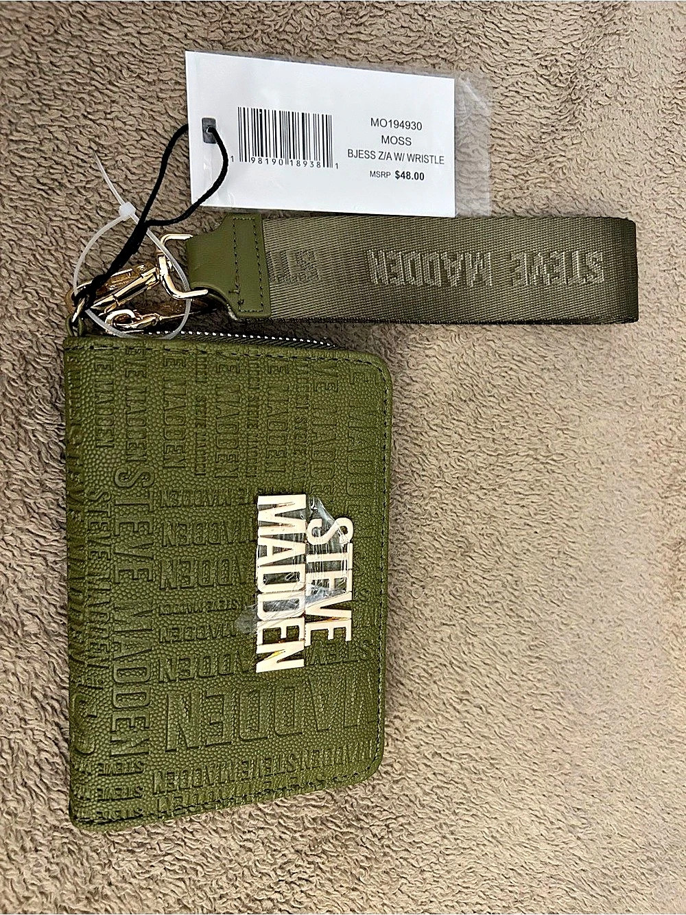 Steve Madden BJESS Z/A W/ WRISTLET Green Wallet